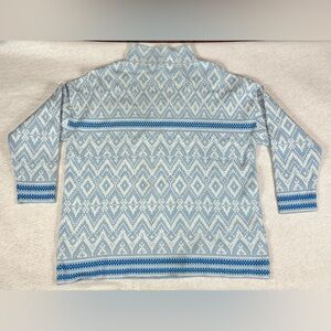 Tahari Blue and White Patterned Women's Sweater